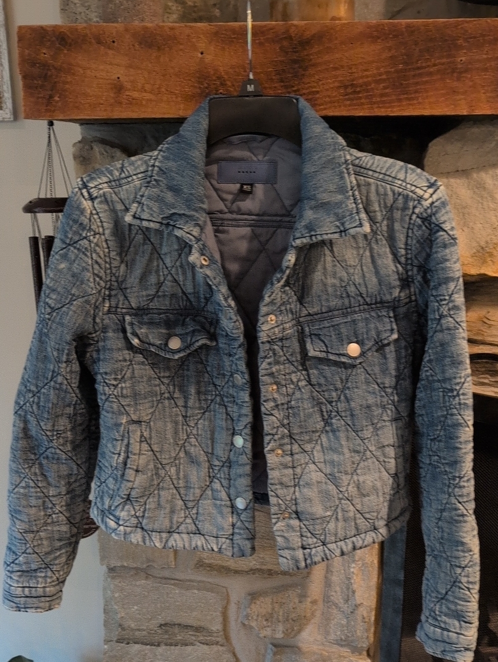 Quilted Blue Denim Jacket - BlankNYC